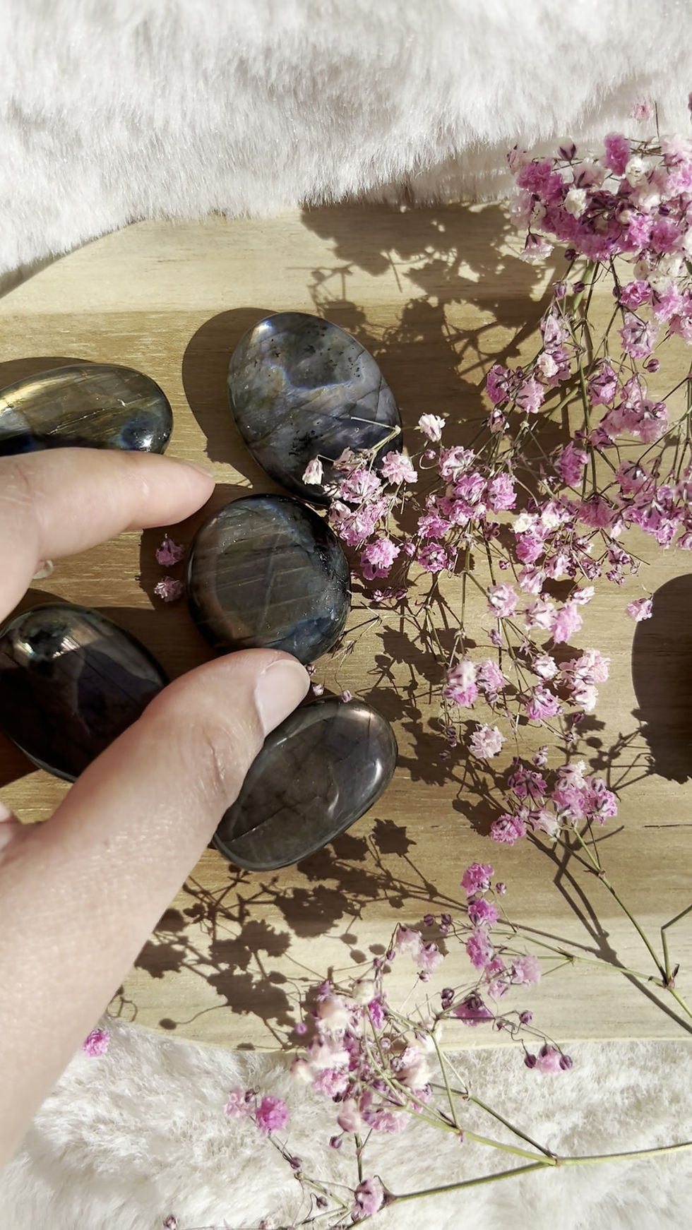 Miniature : Galet en labradorite