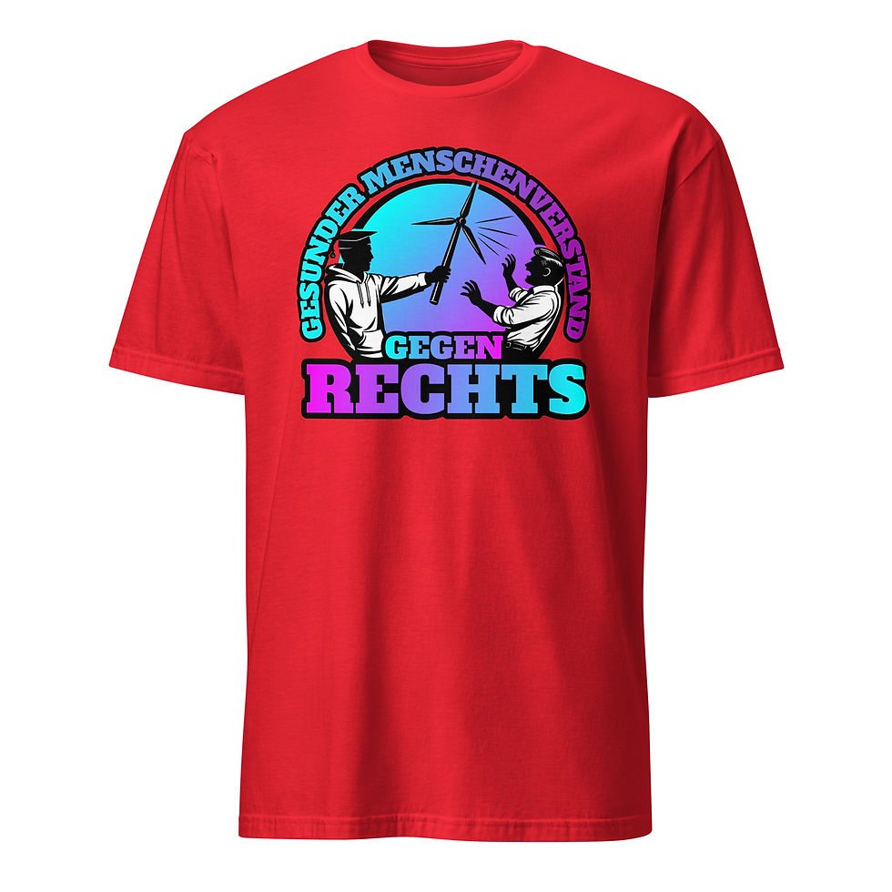 Miniaturbild: GESUNDER MENSCHENVERSTAND GEGEN RECHTS - UNISEX SHIRT