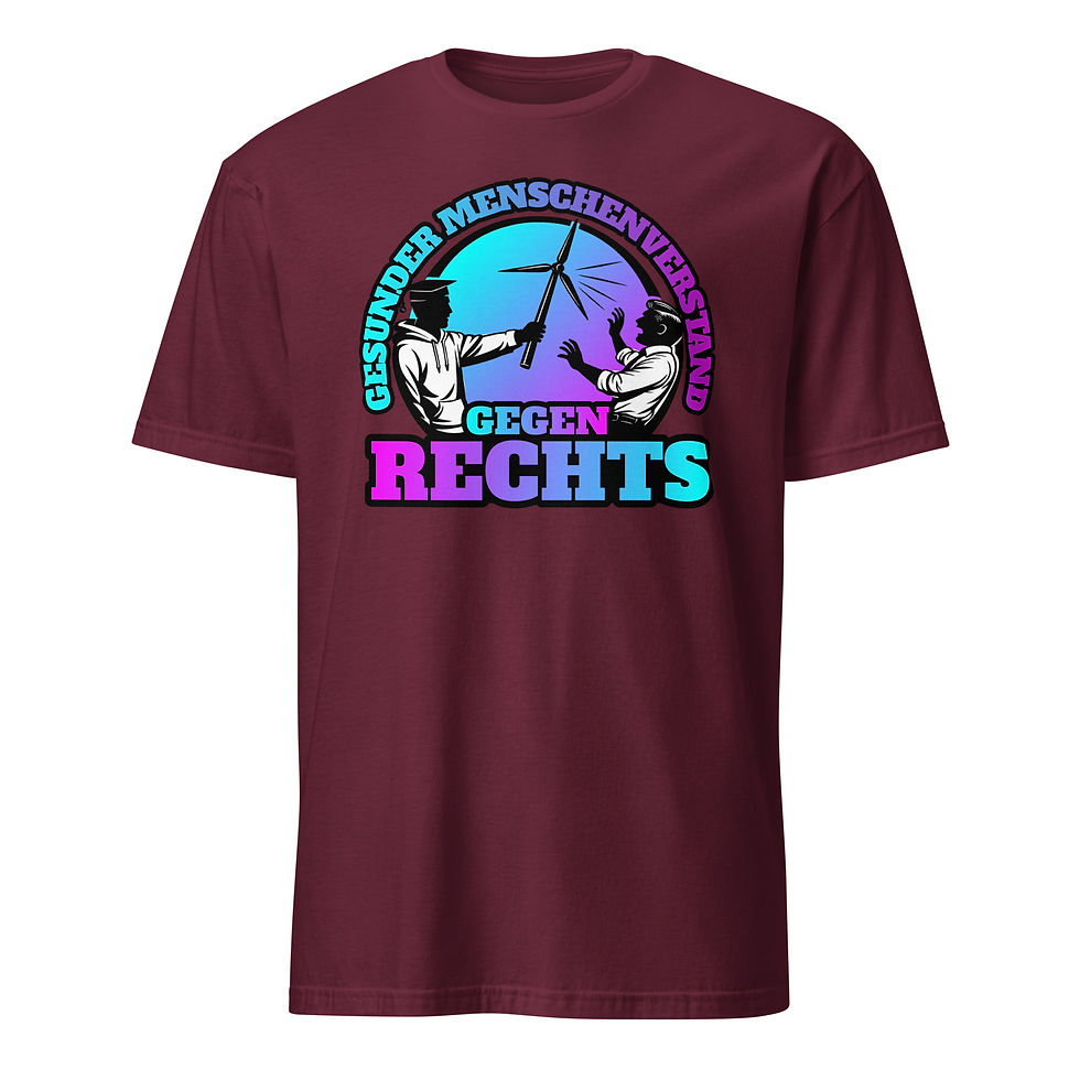 Miniaturbild: GESUNDER MENSCHENVERSTAND GEGEN RECHTS - UNISEX SHIRT