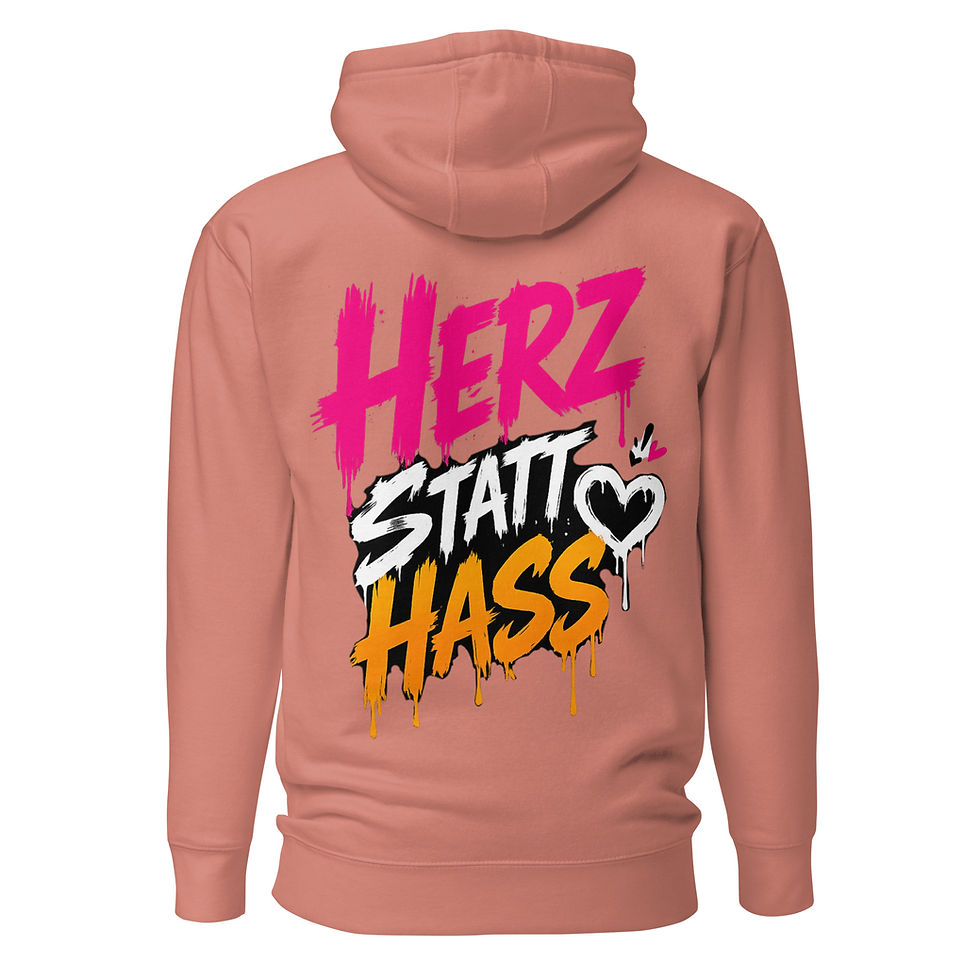 Miniaturbild: HERZ STATT HASS - PREMIUM UNISEX HOODIE