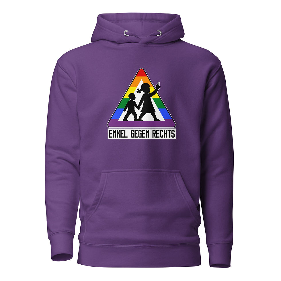 Miniatura: ENKEL GEGEN RECHTS - PREMIUM UNISEX HOODIE