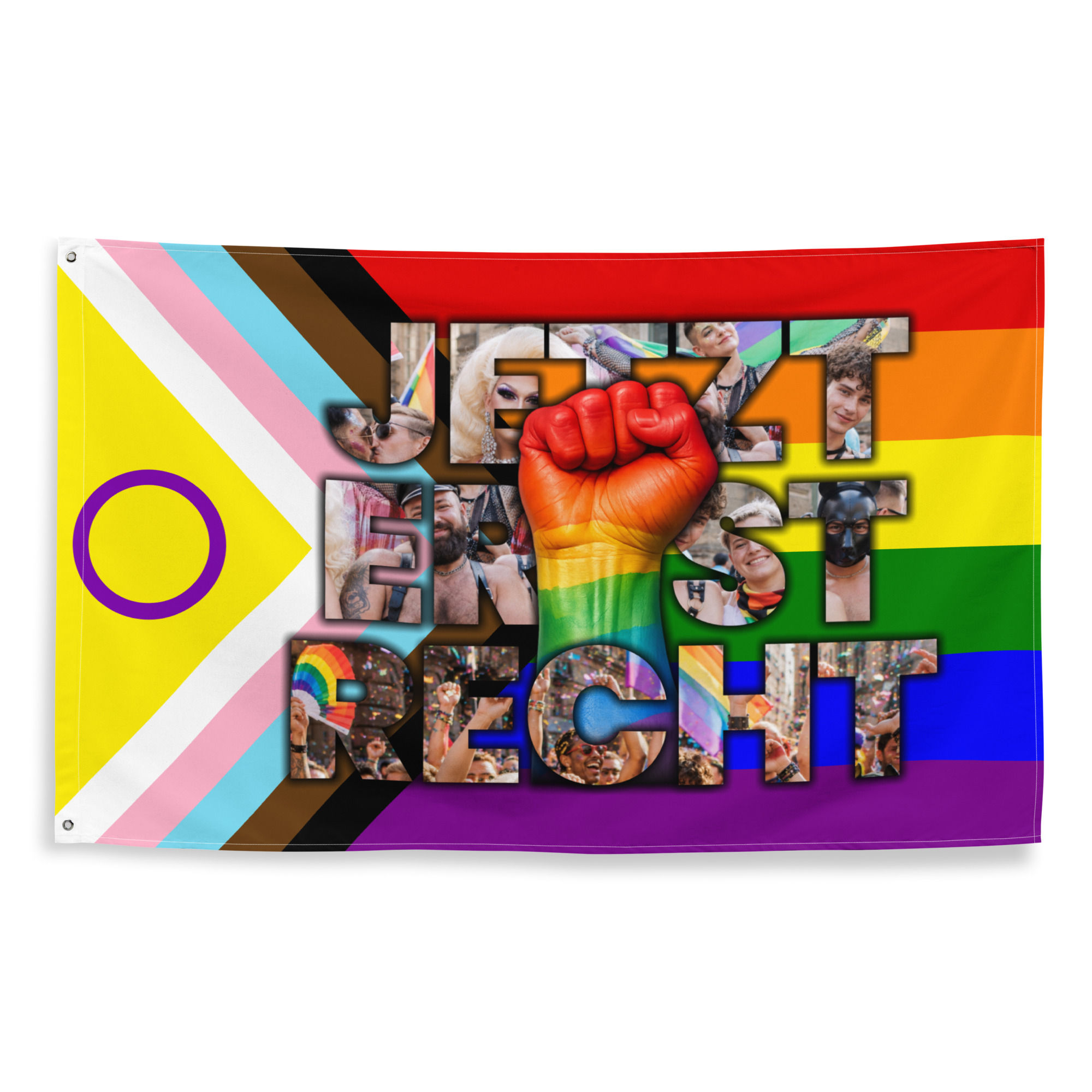 JETZT ERST RECHT - DEMO FLAGGE