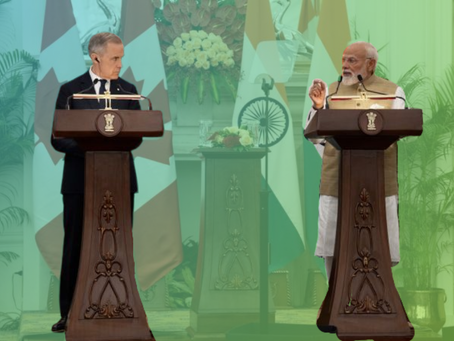 Prime Minister Mark Carney and Indian Prime Minster Narendra Modi discuss their MoU on critical minerals