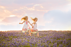 Child bluebonnet session in Bastrop TX