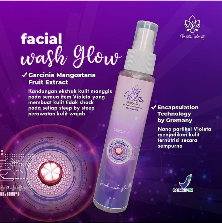 Facial wash glow
