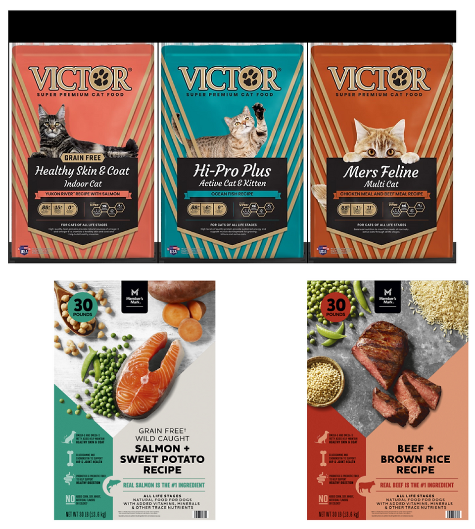 Victor Pet Food Dog and Cat Food Recall