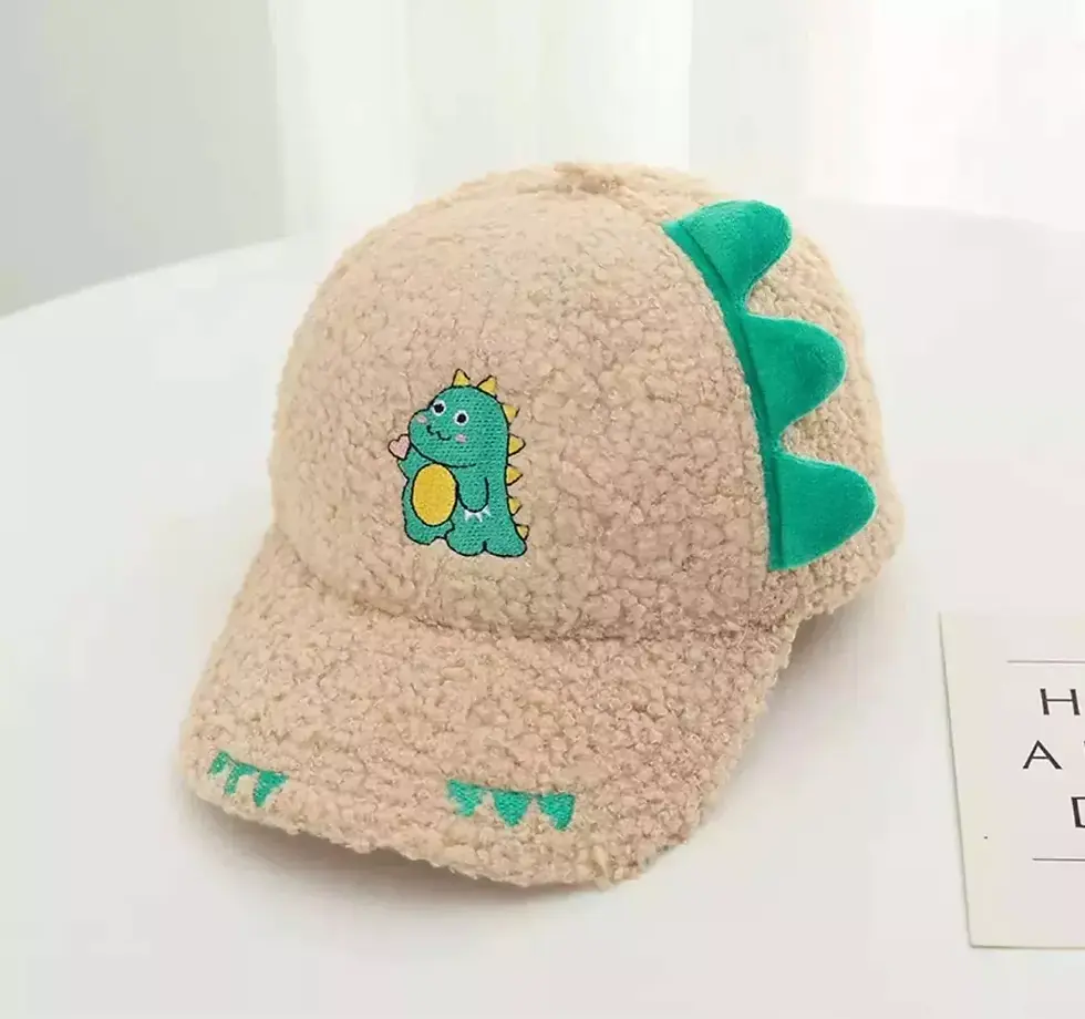 Miniatura: Gorra Cachucha Peluche Infantil Dinosaurio Niños 2-8 Años