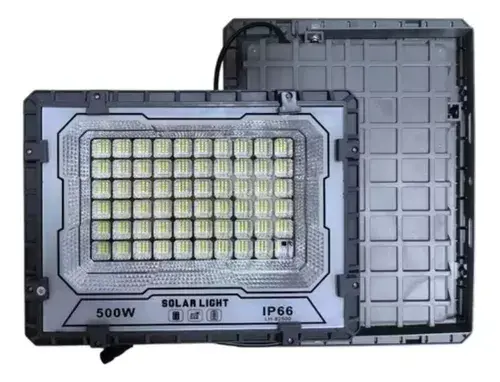Reflector Solar Exterior Lh-82 500w Recargable Panel Luz Led Blanca