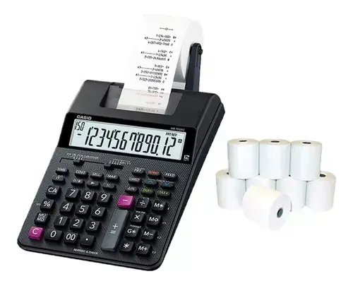 Miniatura: Calculadora Casio Hr 100 Con Impresor + Rollo