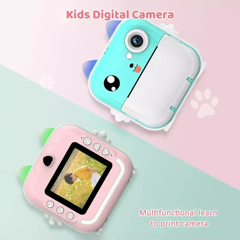 Cámara Instantánea Para Niños Rollo Doble Lente