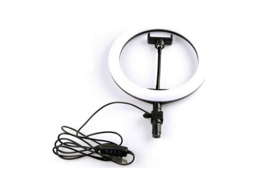 Aro De Luz Rgb Led Flash 26 Cm Fotografía Selfie + Trípode
