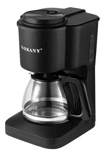 Cafetera Automática Con Jarra De Vidrio Sokany Sk-124