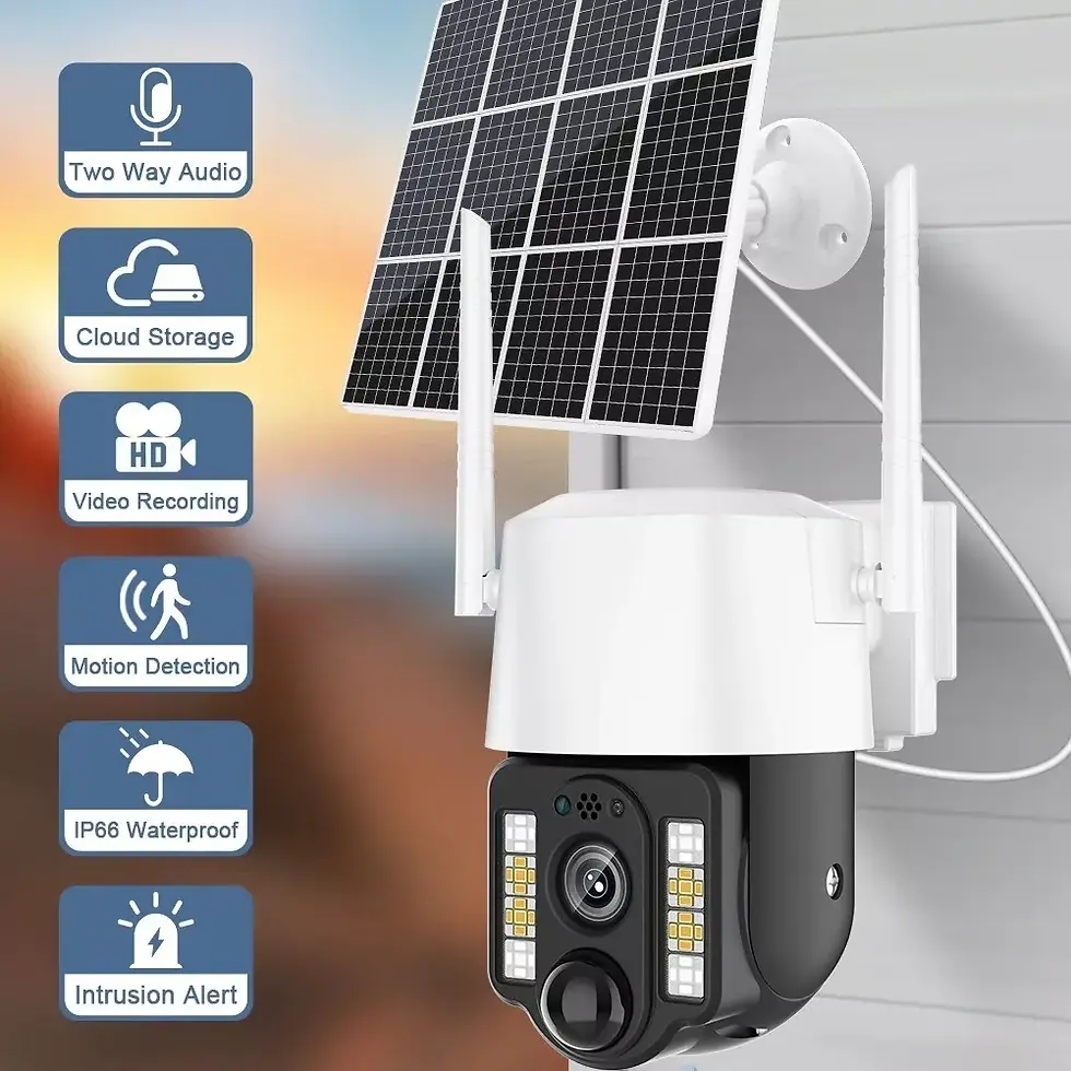 Miniatura: Cámara Vigilancia Solar Exteriores Dispositivo Seguridad 4G