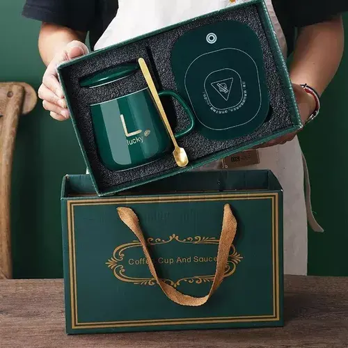Miniatura: Taza Con Calentador Eléctrico Inteligente Elegante