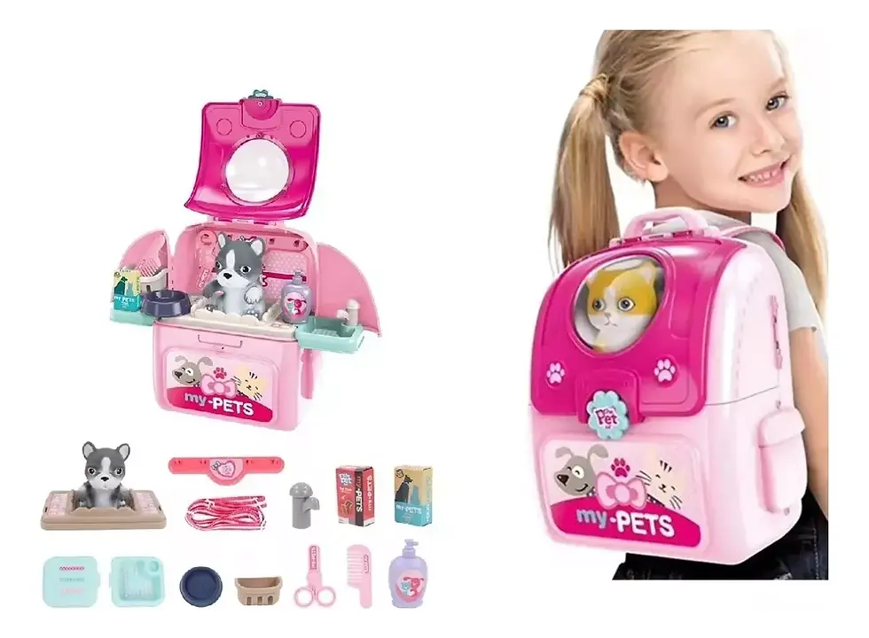 Miniatura: Juguete Kit Mascota Set Veterinaria Cuidado Maleta Maletin