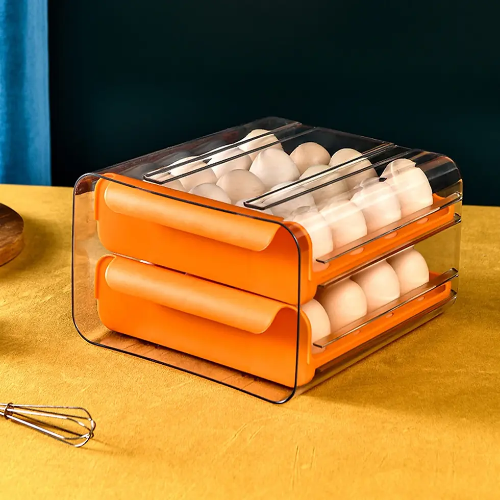 Miniatura: Canasta Porta Huevos Organizador x32 Con Tapa Cocina Nevera