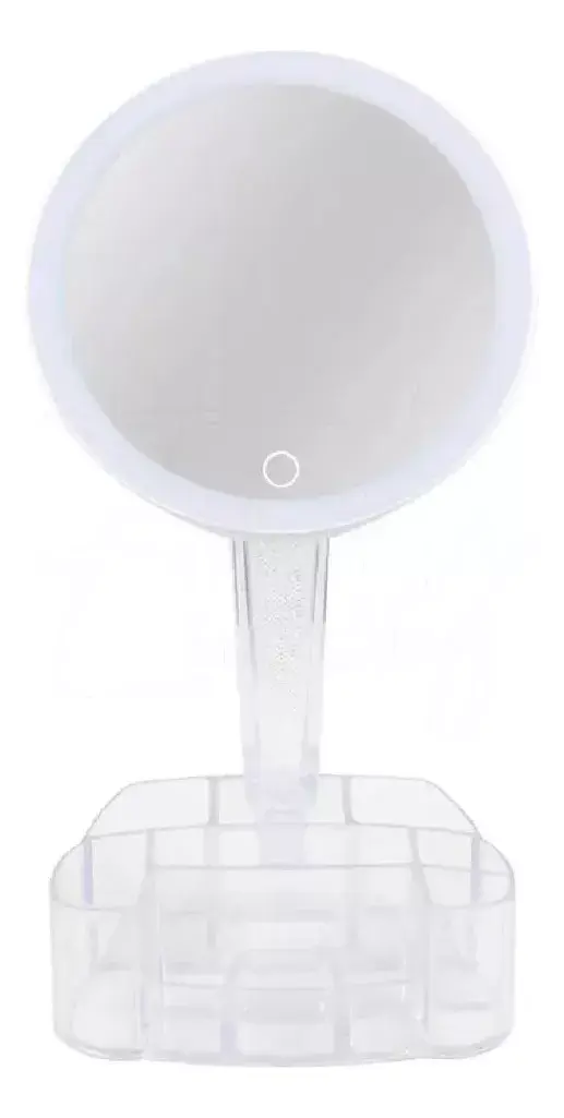 Miniatura: Espejo De Maquillaje Led Con Luz Y Organizador De Maquilla