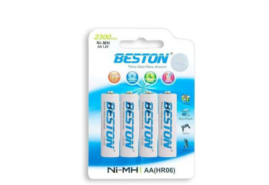 Bateria Pila Recargable Aa X 4 Beston