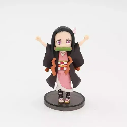Miniatura: Figura Nezuko Coleccion X 5 Demon Slayer Kimtesu No Yaiba