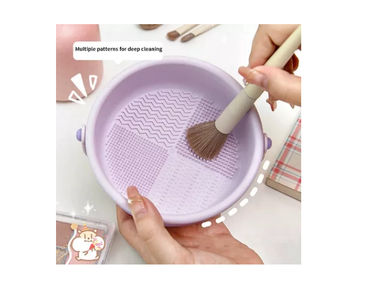 Miniatura: Soporte Organizador Para Limpieza De Brochas De Maquillaje