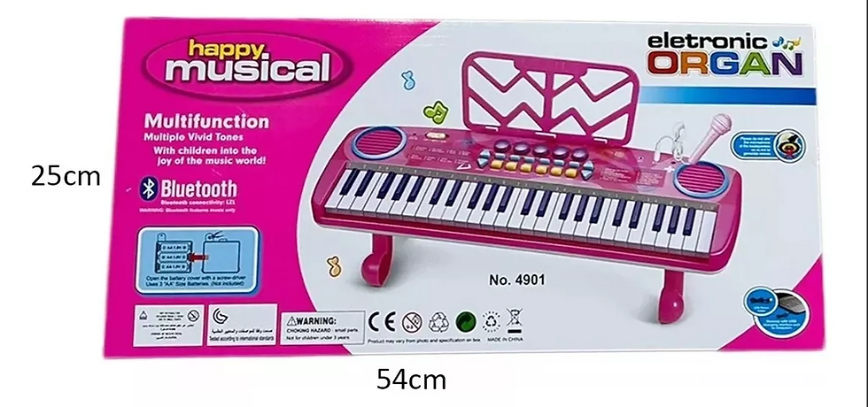 Miniatura: Piano Para Niños Organeta Teclado 49 Teclas + Micrófono 4901