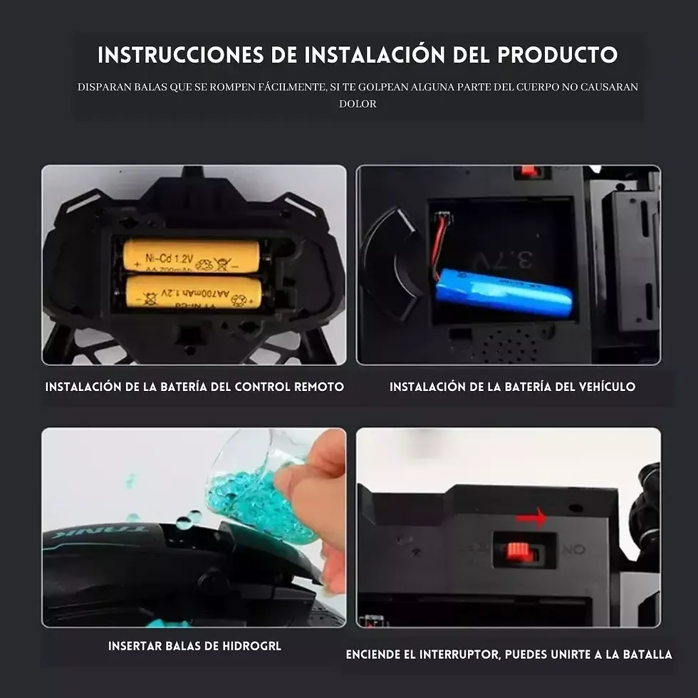 Miniatura: Carro Tanque A Control Remoto X 2000 Balas