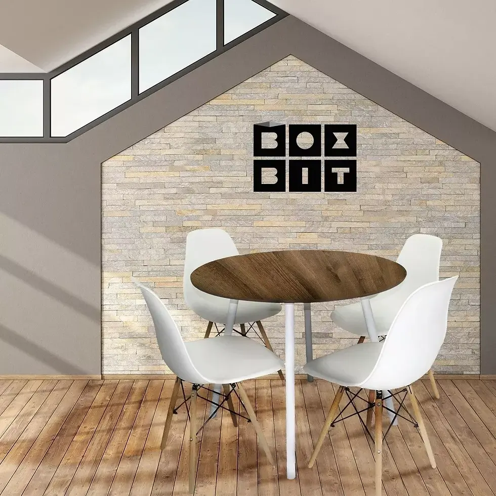 Miniatura: Silla De Comedor Estructura Color Blanco