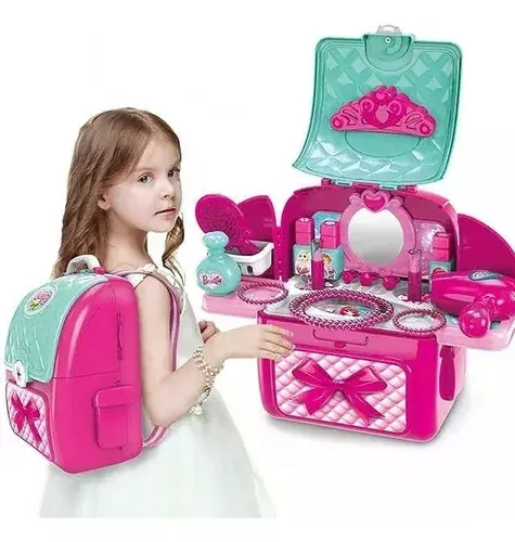 Miniatura: Set De Maquillaje De Juguete Para Niña Morral Con Accesorios