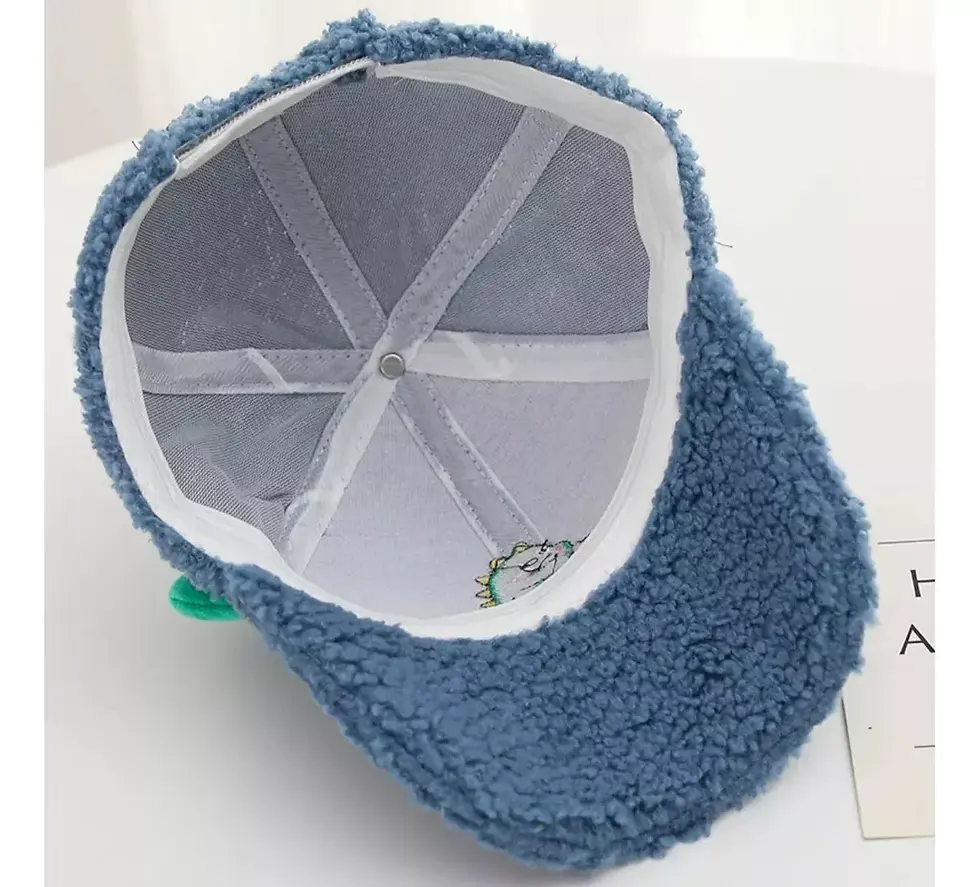Miniatura: Gorra Cachucha Peluche Infantil Dinosaurio Niños 2-8 Años