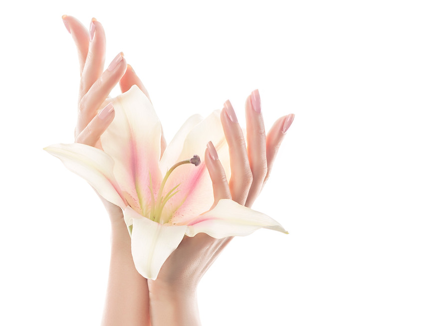 Hand skin care. Closeup of beautiful wom