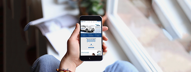 CDA's website on a mobile phone