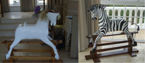 Upcycled Zebra.
