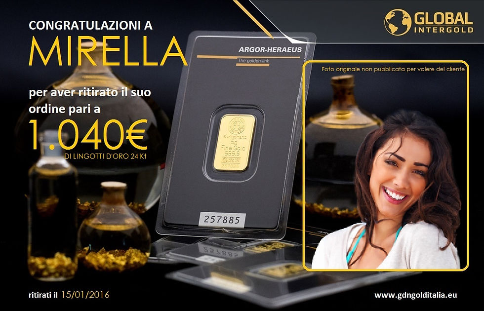 Congratulazioni! Mirella