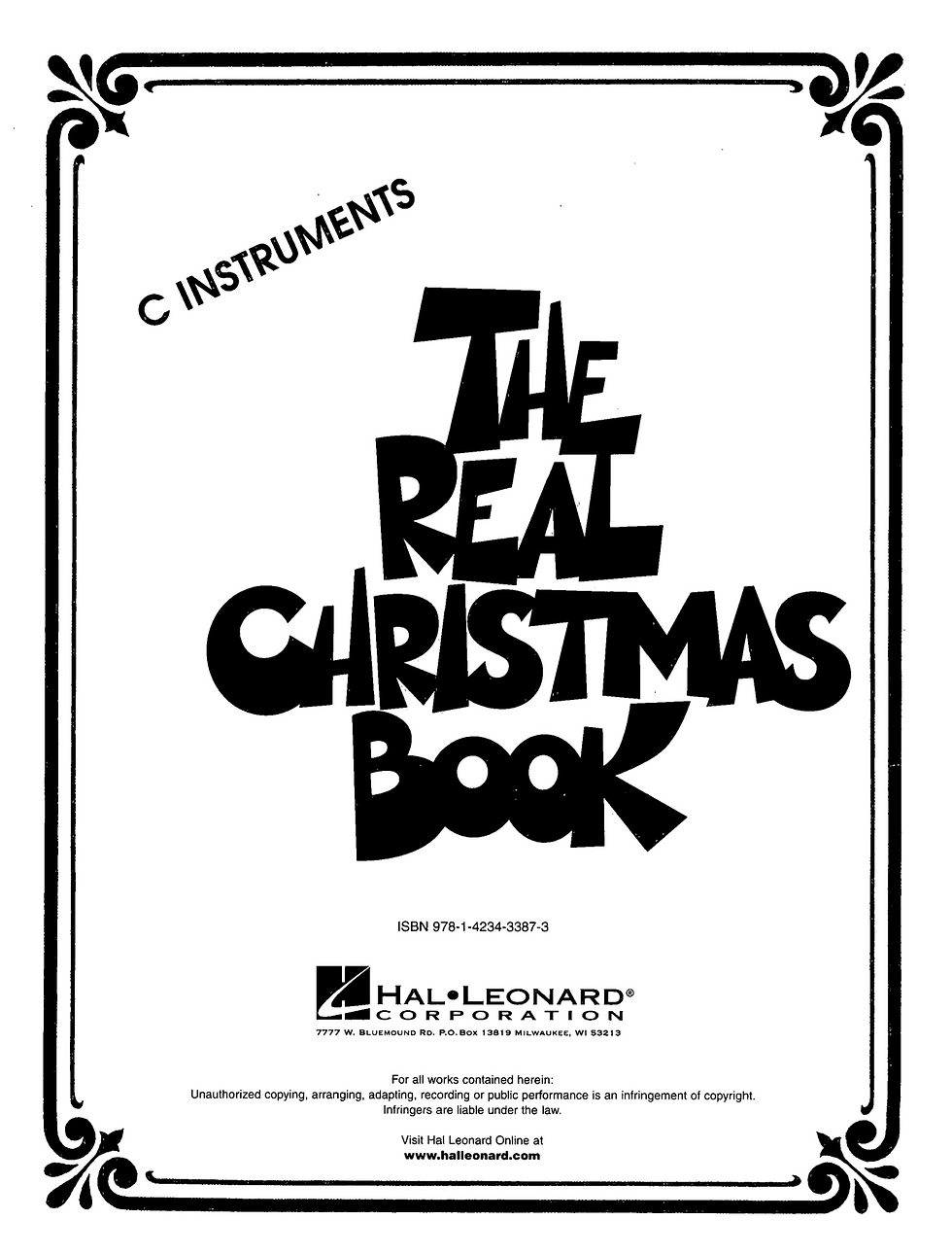 The Real Christmas Book in C