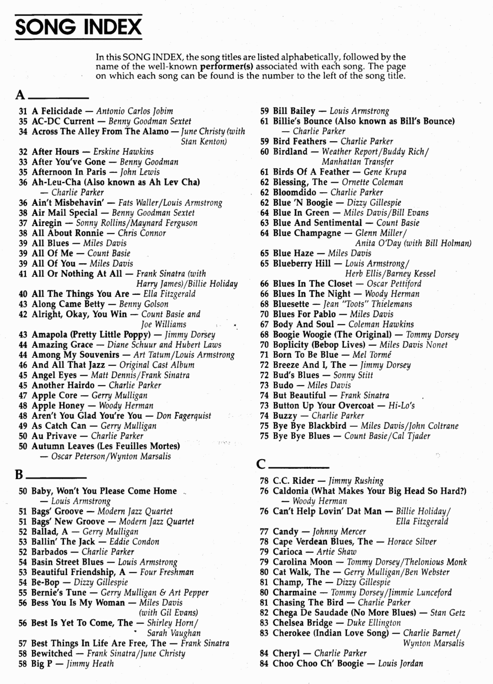 Ultimate Jazz Fake Book – Piano (forScore Indexed) view 2