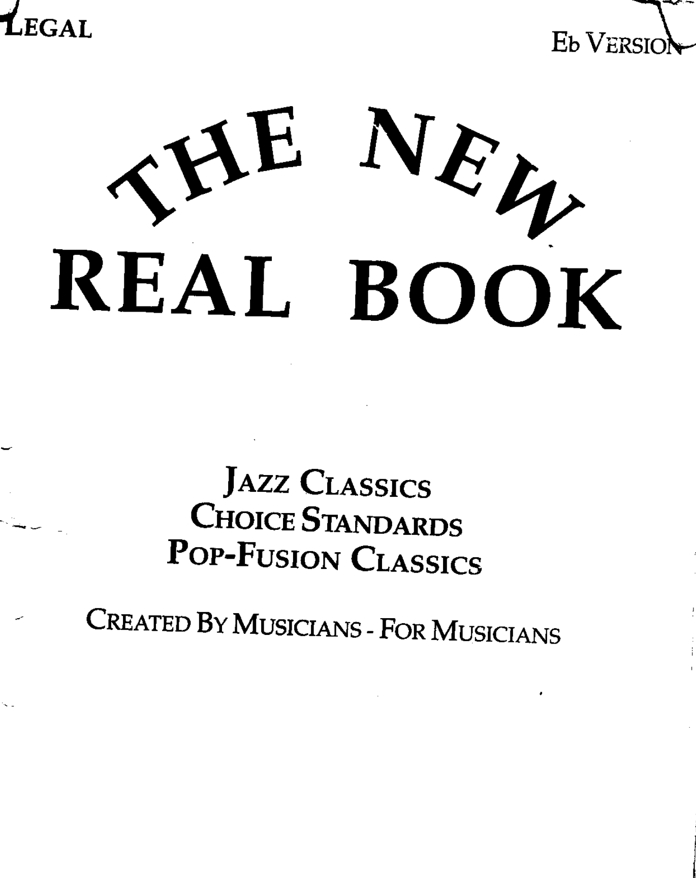 The New Real Book Vol. 1 in Eb