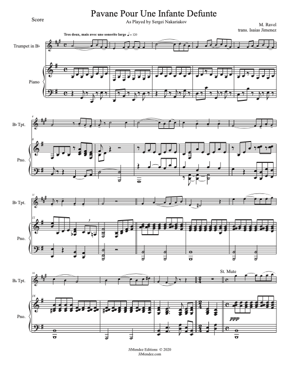 Pavane Pour Une Infante Defunte (Nakariakov) view 1