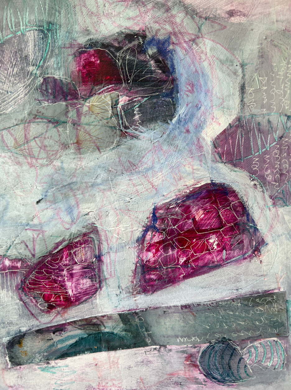 Margi Smith, Written in the Stones
Acrylic on paper, 11 x 14 in
