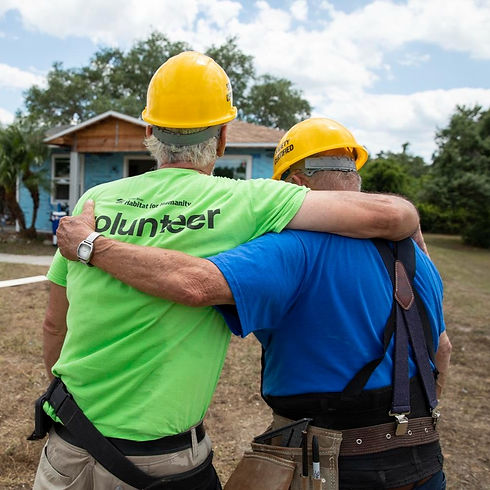 Two volunteers