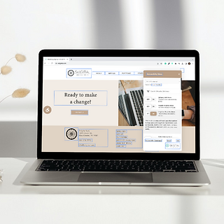 Computer showing Skigital's website using ADA tool