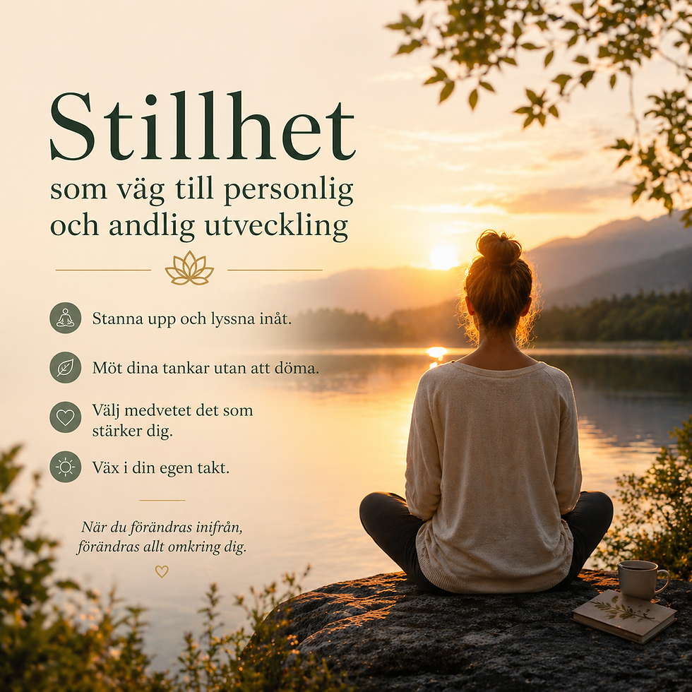Stillhet som väg till personlig och andlig utveckling