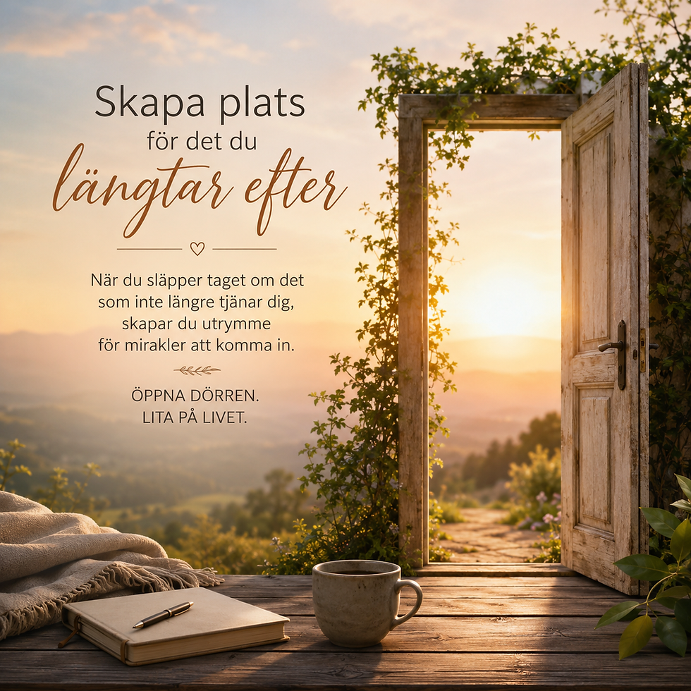 Skapa plats för det du längtar efter