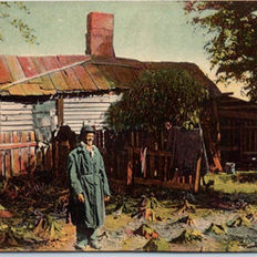 Stotter Brown at his rustic home in Salem, Ohio