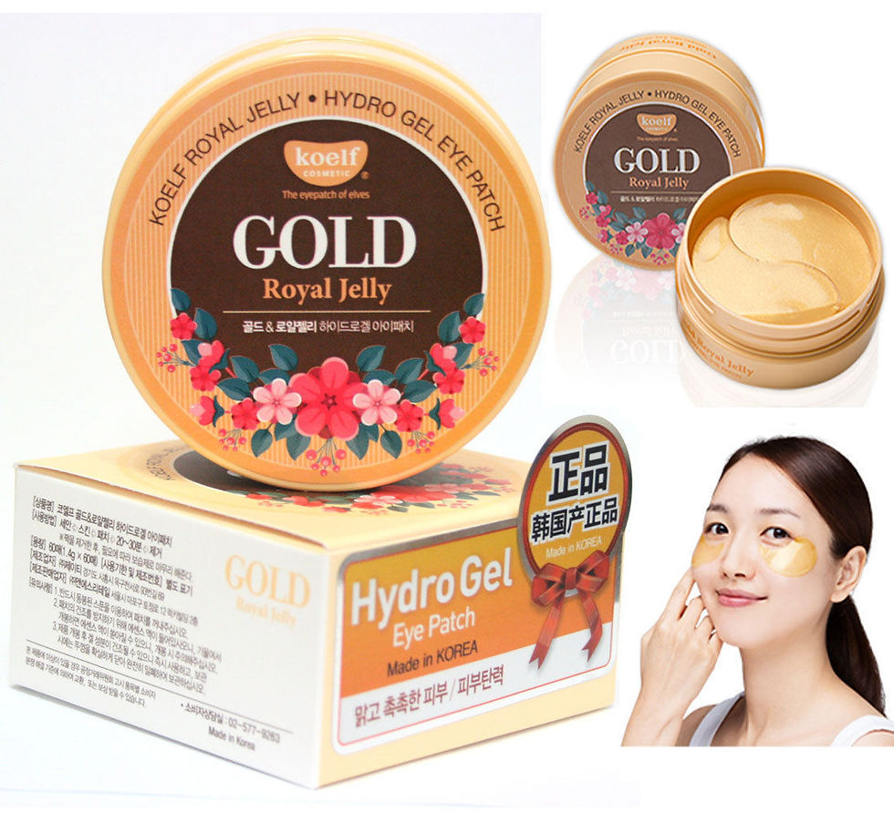 Thumbnail: Best Korea Cosmetic KOELF Gold & Royal Jelly Hydro Gel Eye Mask Patch 60pcs S