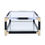 Thumbnail:  Lafty Coffee Table in White Brushed & Clear Glass 81000