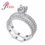 Thumbnail: Elegant  925 Sterling Silver Claws Shape Cubic Zirconia Rings For Women Concise