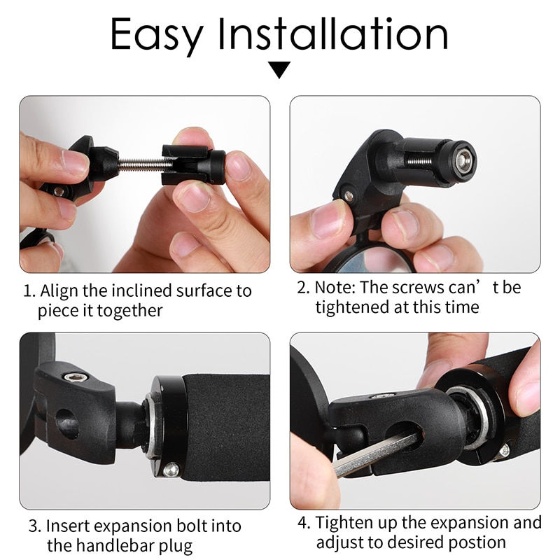 Thumbnail: WEST BIKING Bicycle Rearview 360 Rotate Safety Adjustable Cycling Rear View 