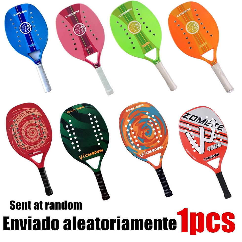 Thumbnail: Carbon fiber beach rackets can be paired with racket protectors Tennis desig