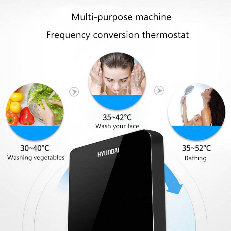 Thumbnail: HYUNDAI SL-A1-80 Instant Electric Water Heater Home Intelligent Constant Te