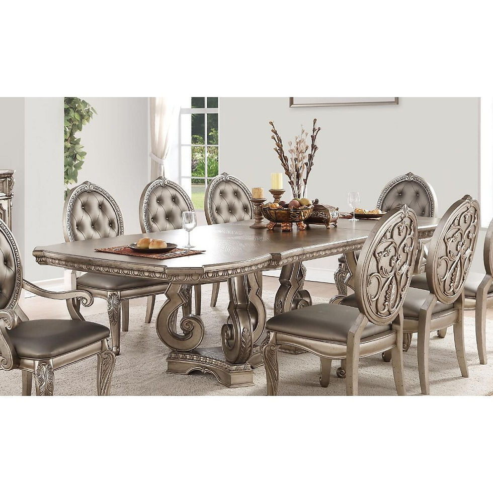 Northville Dining Table in Antique Silver 66920